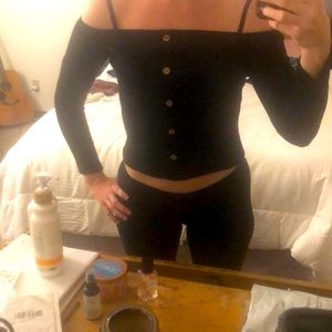 Off the shoulder sweater